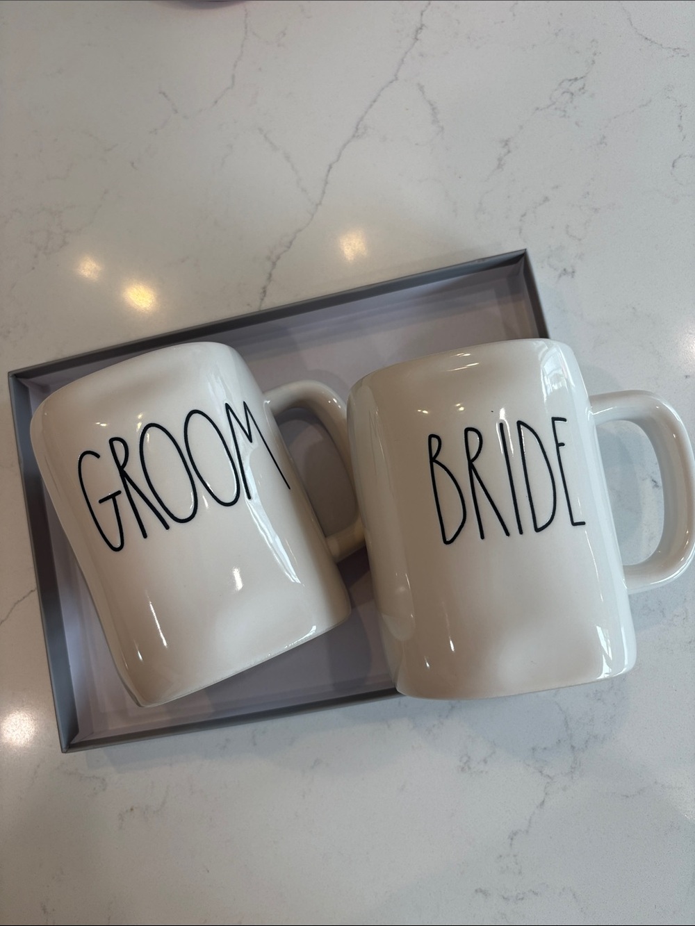 Rae Dunn Bride & Groom Mugs set